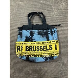 Robin Ruth Brussels  Blue And Yellow Tote Bag